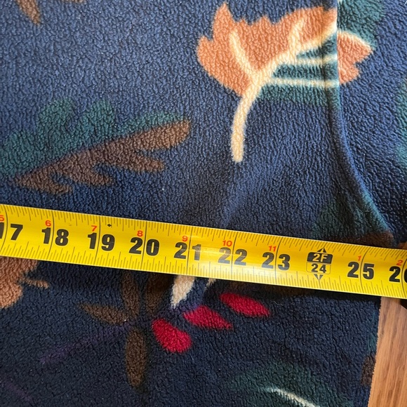 Vintage 1990s Leaves Leaf Fleece Fall Button Sweater / size Xl- A1 - Picture 6 of 11